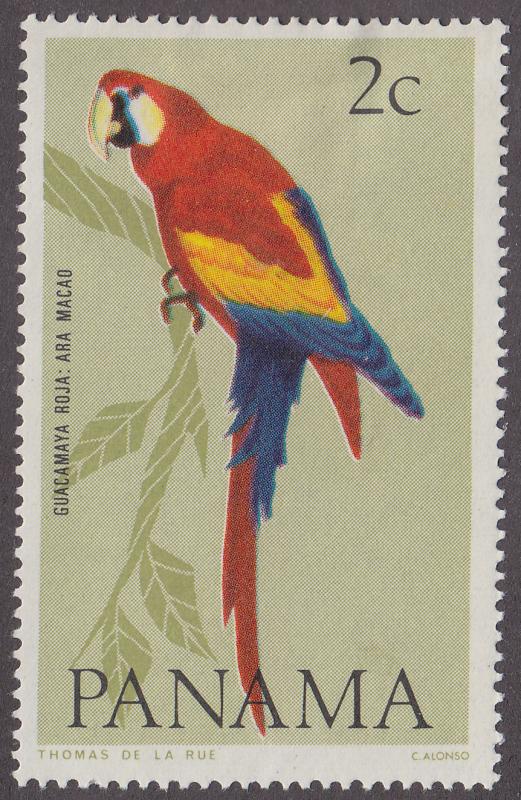 Panama 462a Scarlet Macaw 1965