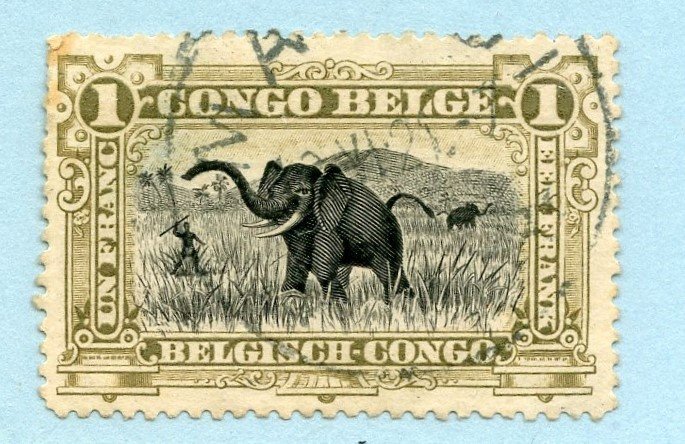 Congo (Belgian), Scott #55, Used