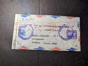 1947 Censored Venezuela Airmail Cover to Ottilien Germany USA Zone