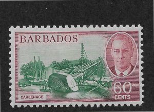 Barbados 1950 Scott # 225 VF-OG Mint Previously Hinged* (BC-1)