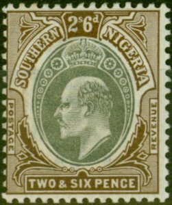 Southern Nigeria 1903 2s6d Grey-Black & Brown SG17 Very Fine VLMM