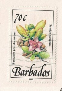 Barbados #763 used 70c flower