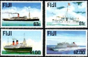 Ships, Maritime Heritage Type 1998, Fiji SC#843-846 MNH set