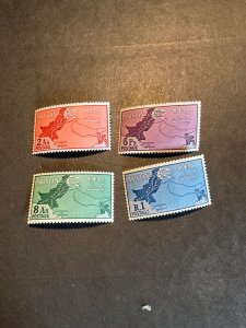 Stamps Pakistan Scott #108-11 never hinged