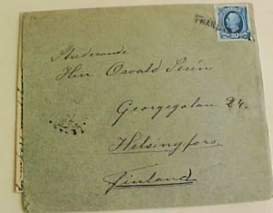 SWEDEN 1899 FRA SVERIGE B/S HAN/ TO WITH LETTER