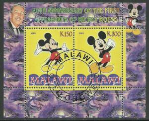 Malawi, Disney 4, Mickey Mouse, S/Sheet