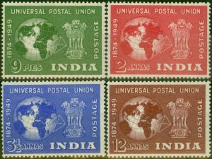 India 1949 UPU Set of 4 SG325-328 V.F MNH & LMM