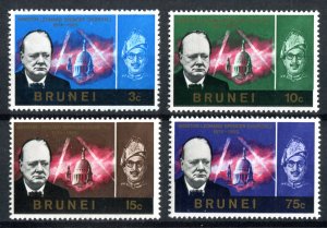 Brunei 1966. Churchill set of 4. Mint. LH. SG136-139.