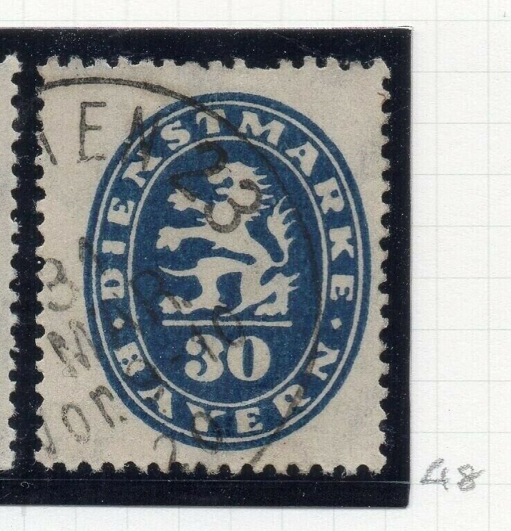 Bayern 1920 Official Early Issue Fine Used 30pf. NW-10756