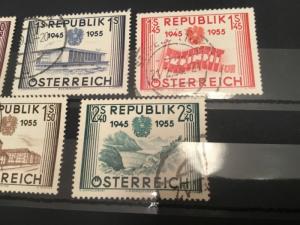 ICOLLECTZONE Austria #599-603 VF Used  (BK1-25)