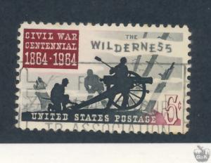 USA 1961 - Scott 1181 used - 5c, Civil War, The wilderness