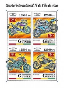 Guinea - 2018 Isle of Man TT Race - 4 Stamp Sheet - GU18108a