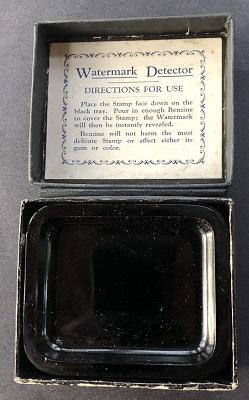 Vintage Watermark Detector tray in original box