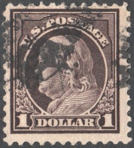 SC#518 $1.00 Franklin Single (1917) Used