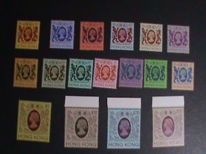 ​HONG KONG-1982- SC#388-403 QUEEN ELIZABETH II POSTAGE STAMPS SET MNH VF