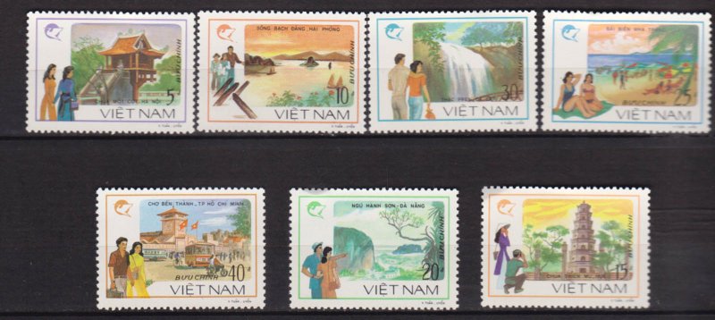 VIETNAM - 1986 TOURISM - 7V - MINT NH