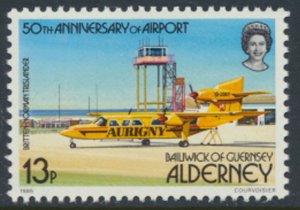 Alderney  SG A19  SC# 19 Aviation Aircraft Mint Never Hinged see scan