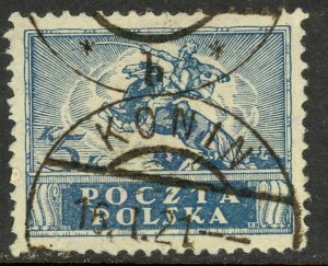 POLAND 1919 5k Cavalryman P.11 1/2 For Southern Poland Issue Sc 132 VFU