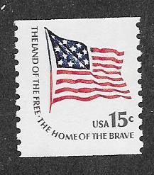 US#1618C Flag Coil    (MNH) CV $0.75