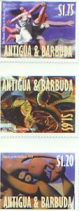 Antigua & Barbuda, Picasso,  Set of 3,  (Anti2190-2*)