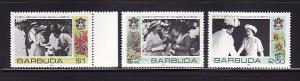 Barbuda 779-781 Set MNH Queen Elizabeth II 60th Birthday (A)