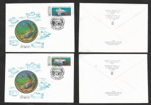 SE)1990 RUSSIA, SOVIET RESEARCH SUBMARINES, ARGUS, MIR, 2 FDC