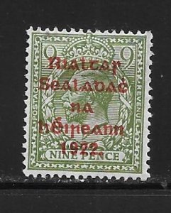 Ireland 33 9d Surcharge single Unused H