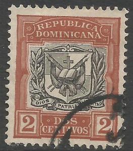 DOMINICAN REPUBLIC 128 VFU ARMS Z3598