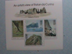 TRISTAN DA CUNHA- AN ARTIST'S VIEWS OF TRISTAN DA CUNHA- MNH  S/S VERY FINE