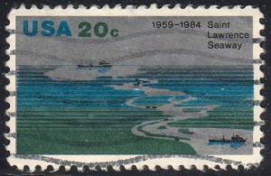 United States 2091 - Used - 20c St Lawrence Seaway  (1984) (1)