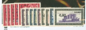 Ecuador #695-708 Unused Single (Complete Set)