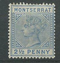Montserrat SG 10 Mint Hinged  perf 14