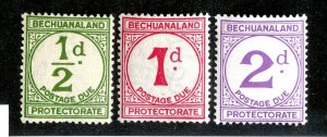 1932  Bechuanaland  Sc #J4/6 mlh* cv. $21 ( 9563 BCXX )