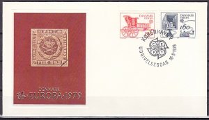 Denmark, Scott cat. 651-652. Europa-Mail Cart & Morse Key. First day cover. ^