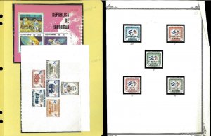 Honduras 1961-1988 M & U Hinged & in Mounts on a Variety of Remaindered Pages