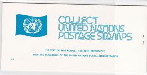 United Nations Mint Never Hinged Flags Stamps Booklet ref R 18472