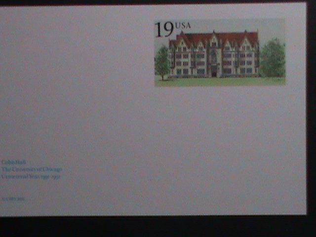 ​UNITED STATES-1991-CENTENNIAL-UNIVERSITY OF CHICAGO-COBB HALL-MNH- POST CARD-
