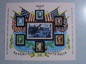 1976 REPUBLIC OF UPPER-VOLTA BI-CENTENARY OF AMERICAN S/S