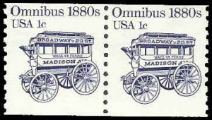 PCBstamps   US #1897 Coil Pair 2c(2x1c) Omnibus,MNH, (4)