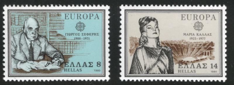 GREECE Scott 1352-53 MNH** 1980 Europa set