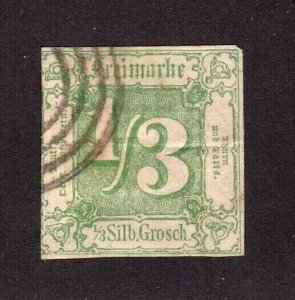 Thurn & Taxis stamp #16, used,  CV $250.00