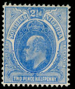 SOUTHERN NIGERIA SG36, 2½d blue, LH MINT.