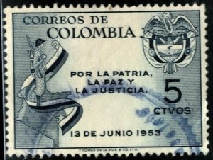 COLOMBIA #622, USED - 1954 - COLOMBIA129