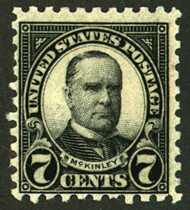 U.S. #588 MINT OG HR