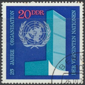 German Democratic Republic  SC# 1247  CTO UN United Nations see details and s...