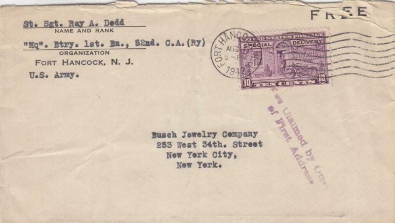 1942, 52nd C.A. (Ry), Ft. Hancock, NJ, See Remark (M3278)