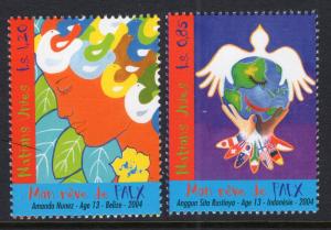 UN Geneva 429-430 Peace MNH VF