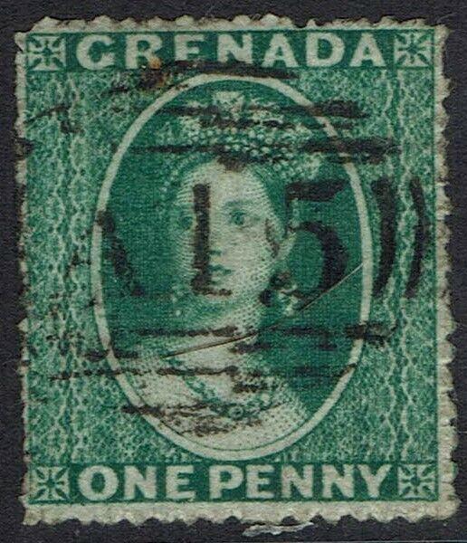 GRENADA 1861 QV CHALON 1D NO WMK USED 