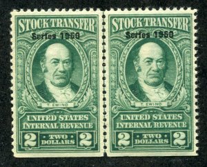 RD 324  LINE PAIR mint original gum NH ⭐⭐⭐⭐⭐⭐