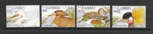 BIRDS - GAMBIA #1613-16 MNH